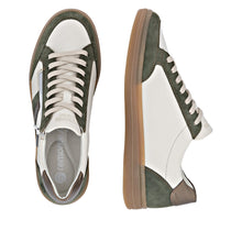 Remonte D2C04-60 Rock Cream And Green Combination Tex Trainers