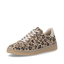Remonte D2C06-90 Leopard Print Nubuck Leather Trainers