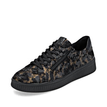 Remonte D2E02-03 Largo Leather Leopard Print Trainers