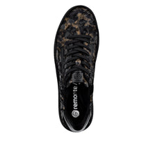 Remonte D2E02-03 Largo Leather Leopard Print Trainers