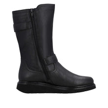 Remonte D3980-00 Castor Black Leather Mid Calf Tex Boots