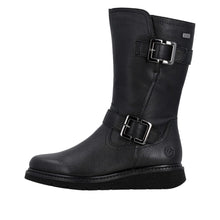 Remonte D3980-00 Castor Black Leather Mid Calf Tex Boots