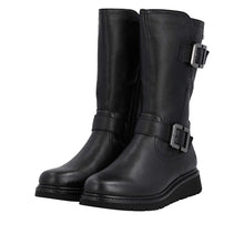 Remonte D3980-00 Castor Black Leather Mid Calf Tex Boots