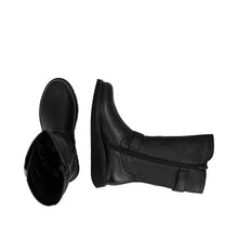 Remonte D3980-00 Castor Black Leather Mid Calf Tex Boots