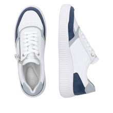 Remonte D3E05-80 Moreila Blue And White Combination Leather Trainers