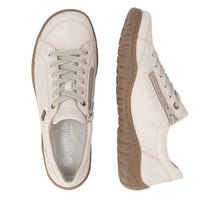 Remonte D3T00-60 Beige Leather Tex Trainers