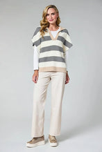 D.E.C.K By Decollage G005 Striped Cashmere Blend Collared Knitted Layering Top (3 Colours)