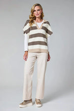 D.E.C.K By Decollage G005 Striped Cashmere Blend Collared Knitted Layering Top (3 Colours)
