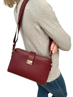 David Jones CM7437 Multi Compartment Shoulder Bag (4 Colours)