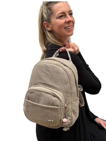 David Jones CM7685 Corduroy Backpack (2 Colours)