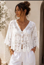 Emma Plain Flower Design Crochet ButtonTop (5 Colours)