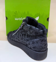 Waldlaufer 754807 200 001  H-Yuna Black Textured Leather Trainer Boots