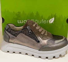 Waldlaufer 993004 807 837  H-Ajala Taupe Combination Leather Trainers