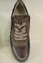 Waldlaufer 993004 807 837  H-Ajala Taupe Combination Leather Trainers