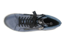 Remonte D0772-15 Ottawa Blue Leather Tex High Top Trainer Style Boots