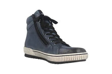 Remonte D0772-15 Ottawa Blue Leather Tex High Top Trainer Style Boots