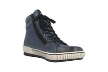 Remonte D0772-14 Ottawa Blue Leather Tex High Top Trainer Style Boots