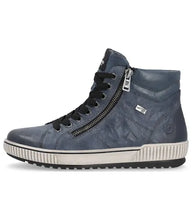 Remonte D0772-15 Ottawa Blue Leather Tex High Top Trainer Style Boots