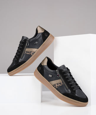 Remonte D2C04-03 Rock Black Combination Tex Trainers