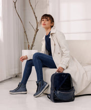 Remonte D0772-15 Ottawa Blue Leather Tex High Top Trainer Style Boots