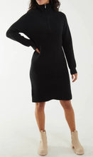 Jumper Midi Dress With Zip (2 Colours)