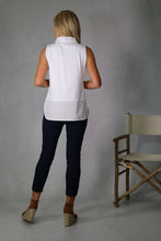 D.E.C.K By Decollage Sienna Stretchy Plain White Sleeveless Shirt