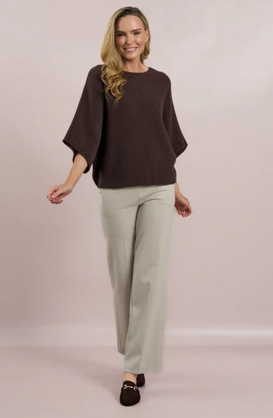 D.EC.K By Decollage 57702 Plain Bell Sleeve Jumper (12 Colours)