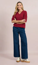 D.E.C.K By Decollage 2402 Stretchy Wide Leg Denim Jeans