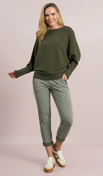 D.E.C.K By Decollage New 7725 Plain Slash Neck Ribbed Jumper (5 Colours)