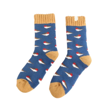 Miss Sparrow TSWO20 Winter Little Robins Socks (2 Colours)