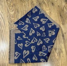 Hannah Cashmere Mix Heart Print Scarf (3 Colours)