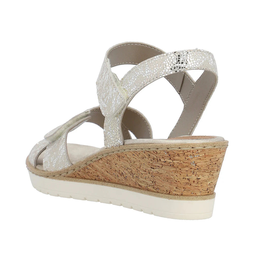 Remonte D2p52, Sandali con Zeppa Donna, Nero, 38 EU Remonte D2p52, Sandali con Zeppa Donna, Nero, 38 EU