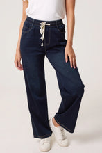 Magic Stretchy Wide Leg Dark Denim Jeans