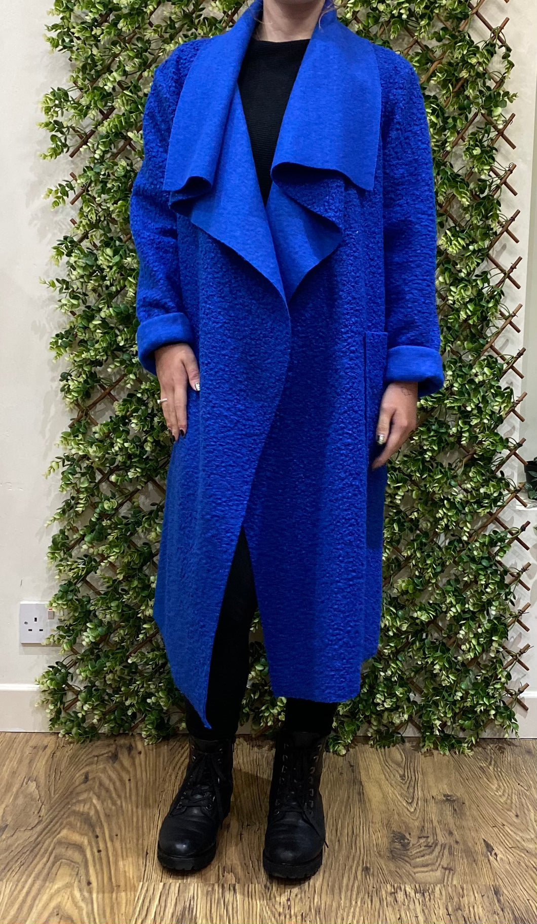 Royal blue teddy sales coat