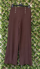 Yu & Me Plain Botton Detail Super Stretchy Wide Leg Trousers (3 Colours)