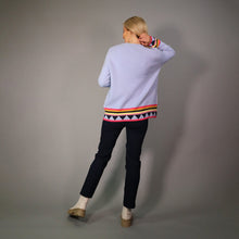 D.E.C.K By Decollage 26055 Knitted Multi Stripe And Triangle Detail Jumper (2 Colours)