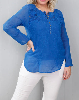 Tilley Blouse With Matching Vest (7 Colours)