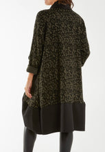 Leopard Print Knitted Waterfall Style Jacket (3 Colours)