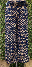 Designer Styled Print Stretchy Wide Leg Trousers With Belt (2 Colours)