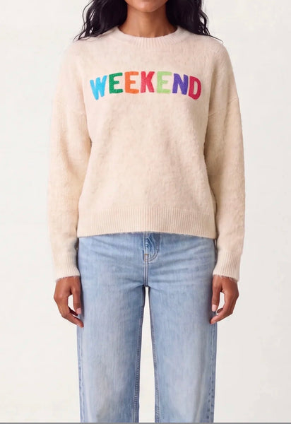 Cream Weekend Logo Knitted Jumper