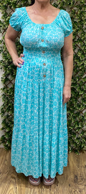 New Daisy Print Bardot Maxi Dress (2 Colours)