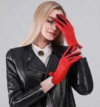 Two Tone Stretchy Suedette Gloves (5 Colours)