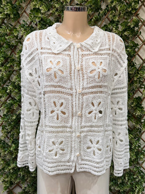 Cotton Crochet Shirt (2 Colours)