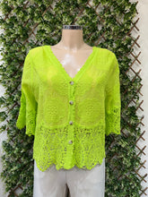 Plain Cotton Lace Detail Button Front Top (5 Colours)