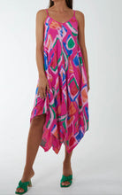 Geometric Print Hanky Hem Cami Dress (4 Colours)