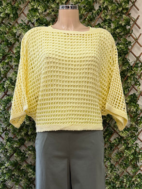 Plain Round Neck Crochet Top (4 Colours)