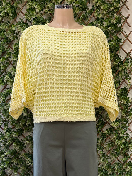 Plain Round Neck Crochet Top (4 Colours)