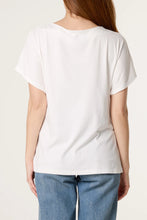 Plain Jersey Stretchy Tie Side Short Sleeve Top (4 Colours)