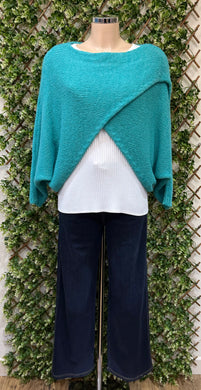 Josie Plain Knit Crossover Jumper (8 Colours)