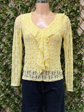 Jocelyn Plain Stretchy Lace Frill Front V-Neck Top (3 Colours)